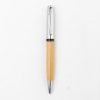 ATCA - eco-neutral Metal Pen with Bamboo Barrel - Natural