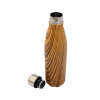 GEYER - Hans Larsen Stainless Steel Water Bottle with Wood Print - Brown