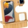TRABEN - eco-neutral 3-in-1 Bamboo 10W Simultaneous Charging Station