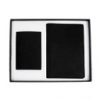 KRIMT - Giftology Set of Passport Holder & Card Holder - Black