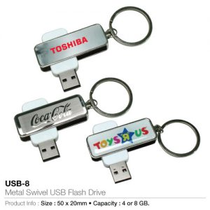 Metal USB Flash Keychains