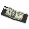 Moleskine Classic Genuine Leather Clip Wallet - Black
