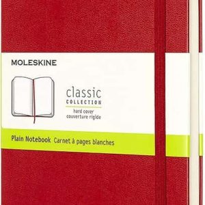 Moleskine Classic Large Ruled Hard Cover Notebook - Scarlet Red