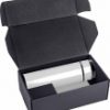 SARGAN - Vacuum Flask with Temperature Lid and Notebook Gift Set - White