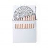 Set Of 12 Pencils And 12 Coloring Sheets With Mandala Designs