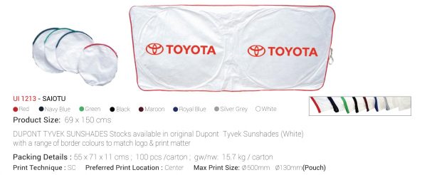 UI 1213 - SAIOTU DUPONT TYVEK SUNSHADES