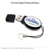 Oval Black Rubberized USB Flash Drives