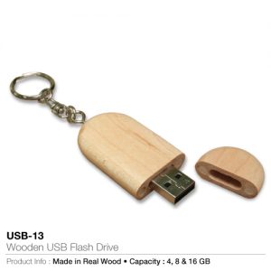 Wooden Key Holder USB Flash Drives