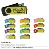 Mirror Shiny Gold Swivel USB 35SG