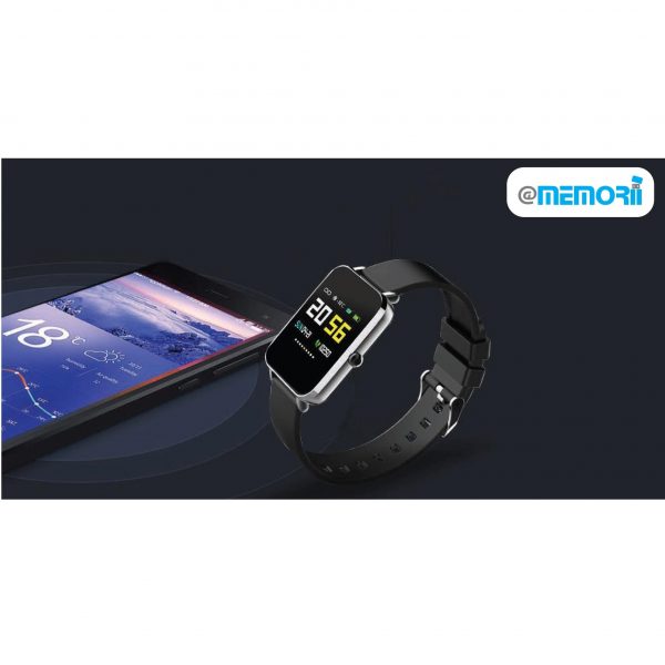 WNAT 818 @memorii LEVIN - Smart Bracelet - Silver / Black